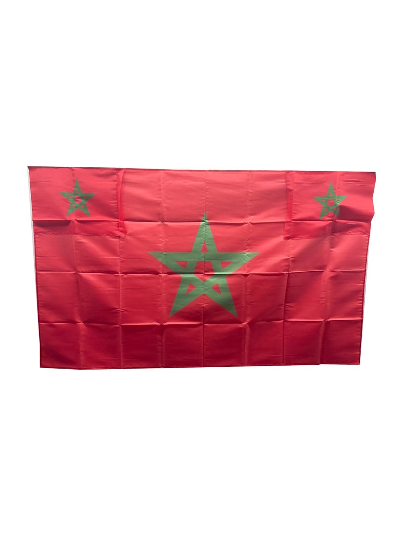 Stormflag Morocco Flag Wearable Flag Cape Suitable for Football Matches and Street Parties (90x150cm/3x5 ft) - Image 2